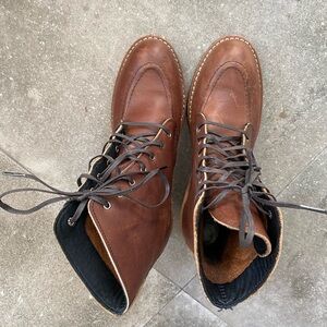 Red Wing Women's Brown Leather Lace-Up Boots